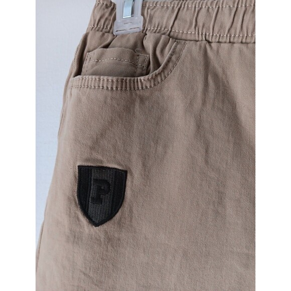 US Polo Assn Boy Jogger Size Large 10/12 BEIGE Elastic Waist Drawstring NWTs - Picture 3 of 13